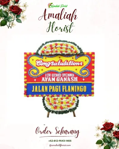 Bunga Papan Congratulation di Manyar Sabrangan